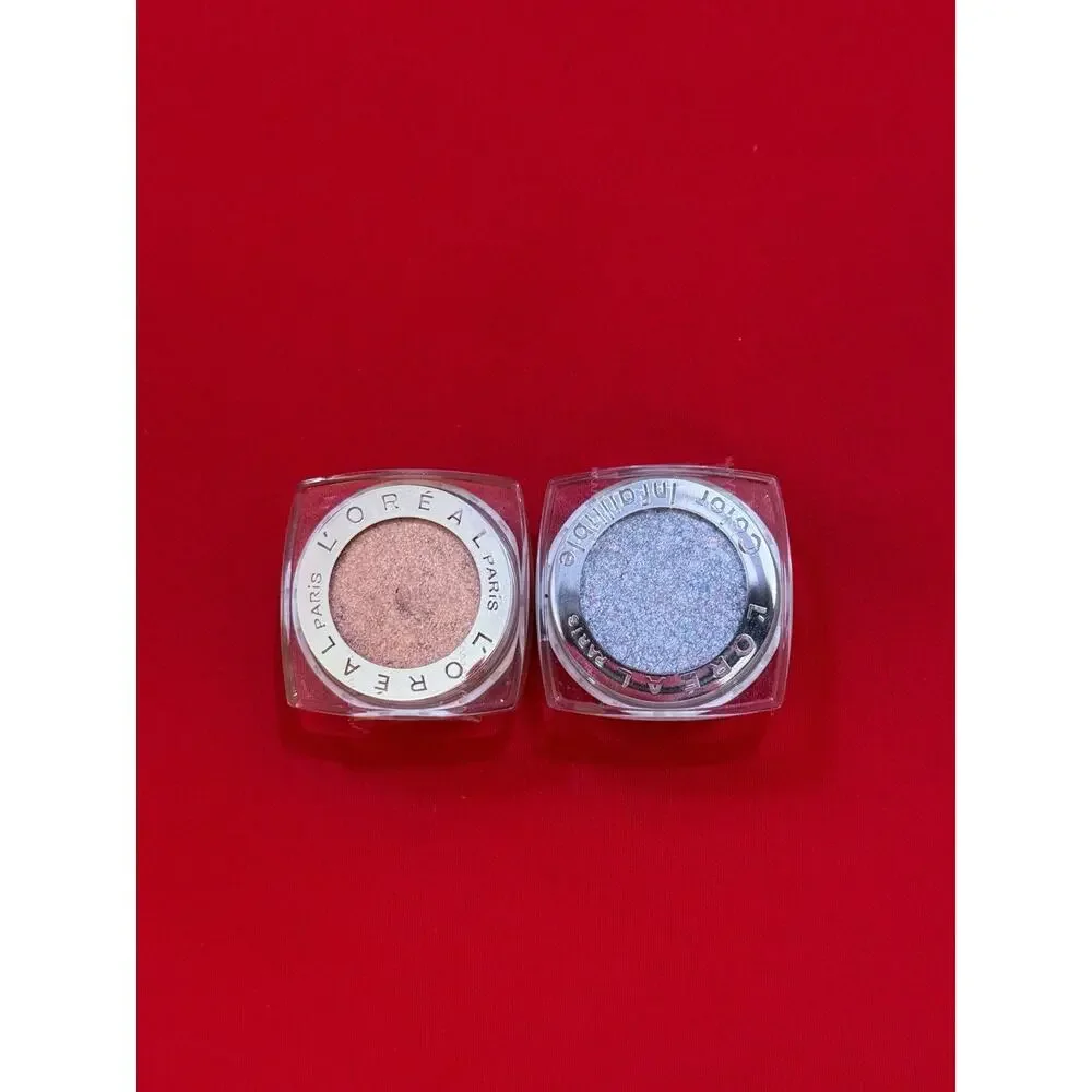 Lot of 2 Loreal Color Infallible Light Blue Golden Brown Eyeshadow